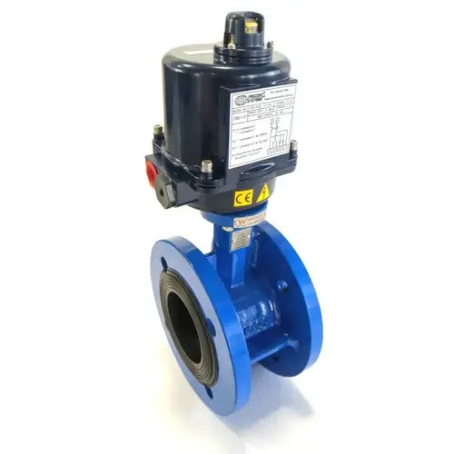 Ketta BFDDE series electric butterfly valve (double flanged AS4087 PN16) up to 16 bar (232 psi) - all sizes