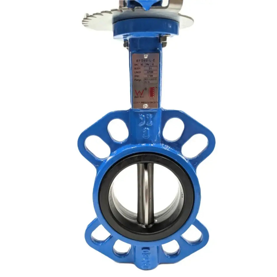 Ketta BFD series manual butterfly valve (manual lever) ductile iron with 316 stainless steel disc -10°C to 90°C (40°C potable) 10 to 16 bar