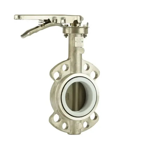 Ketta BFS series 316 stainless steel butterfly valve manual lever type -10°C to 120°C 10 bar (145 psi) - all sizes