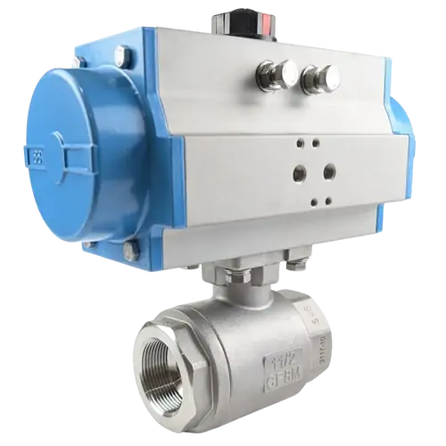 Ketta BLSHPDA series high pressure ball valve air operated pneumatic (double acting) 200 bar (3000 psi) - all sizes