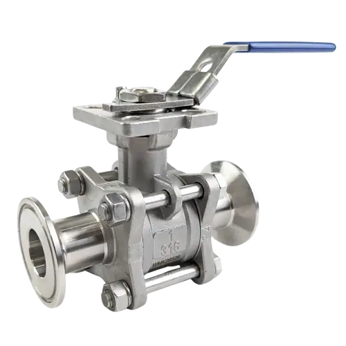 Ketta BLST manual ball valve 316 stainless steel Tri-clover -20°C to 180°C 63 bar (914 psi) - all sizes