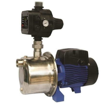 Bianco INOX45 stainless steel jet pump and Presscontrol 0.45 kW (0.6 hp) 50 lpm 38 m head