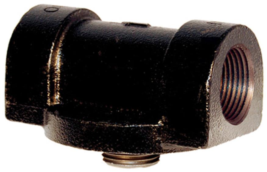 Cim-Tek 300 series 50002 cast iron spin-on filter head 1 inch NPT(F) side ports