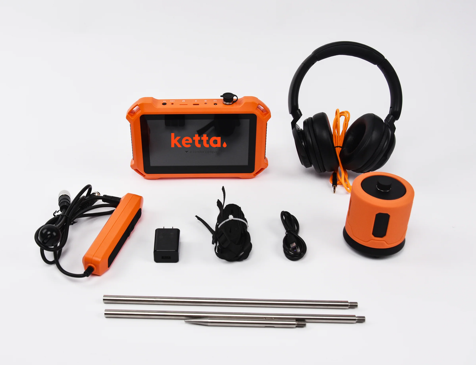 Ketta DT125B New Generation leak detector kit - for outdoor use only pressure pipeline leak detection (for up to 3 m underground)