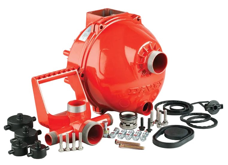 Davey Firefighter 5210C Bolt-N-Go red twin impeller wet end pump (for 1 inch UNF threaded shaft) 680 lpm 120 m head