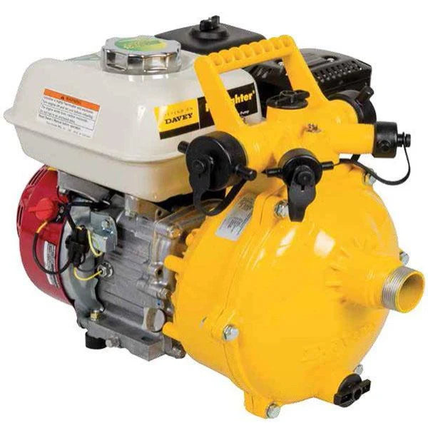 Davey FireFighter 5155H series yellow single impeller pump Honda GX160 4.8 hp 500 lpm 60 m head