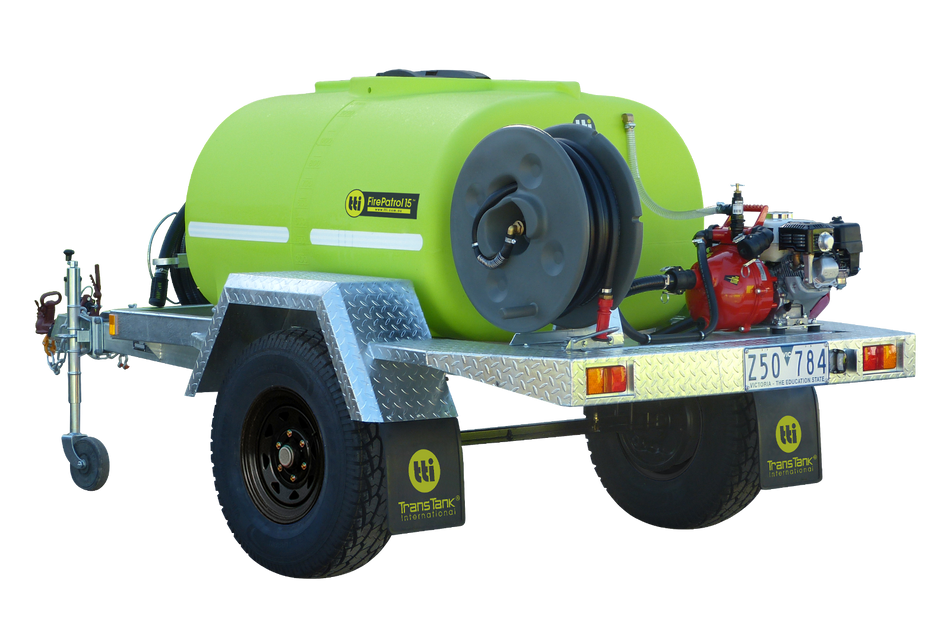 TTi FirePatrol15 trailer 1000 litre for fire fighting and wash-down (ready to road-register)