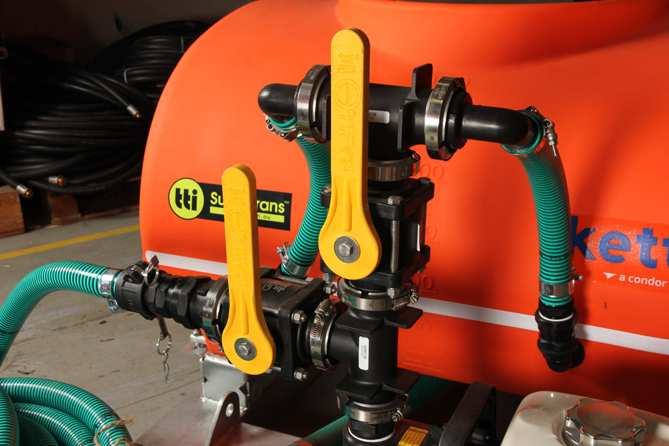 Ketta HD600 series Hydro-seeder 600 litre with galv skid frame Pacer 2 inch pump Honda GX200 5.5 hp and twin bypass tank agitation system