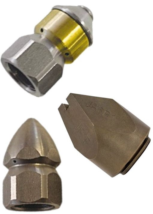 Ketta KIT100A All-Purpose 3 piece sewer jetter drain nozzle kit for 15-21 lpm