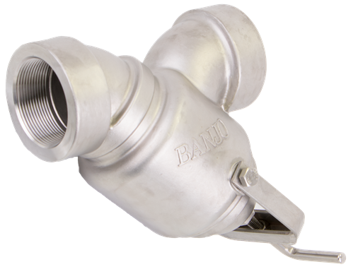 Banjo LSS series 80 m 3 inch NPT(F) stainless steel Y strainer body, cap and gaskets