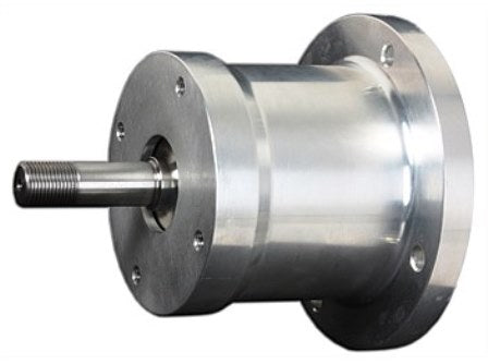 Condor Mega pump coupler that adapts 1 inch keyed engine shaft to 3/4 inch UNF pump shaft