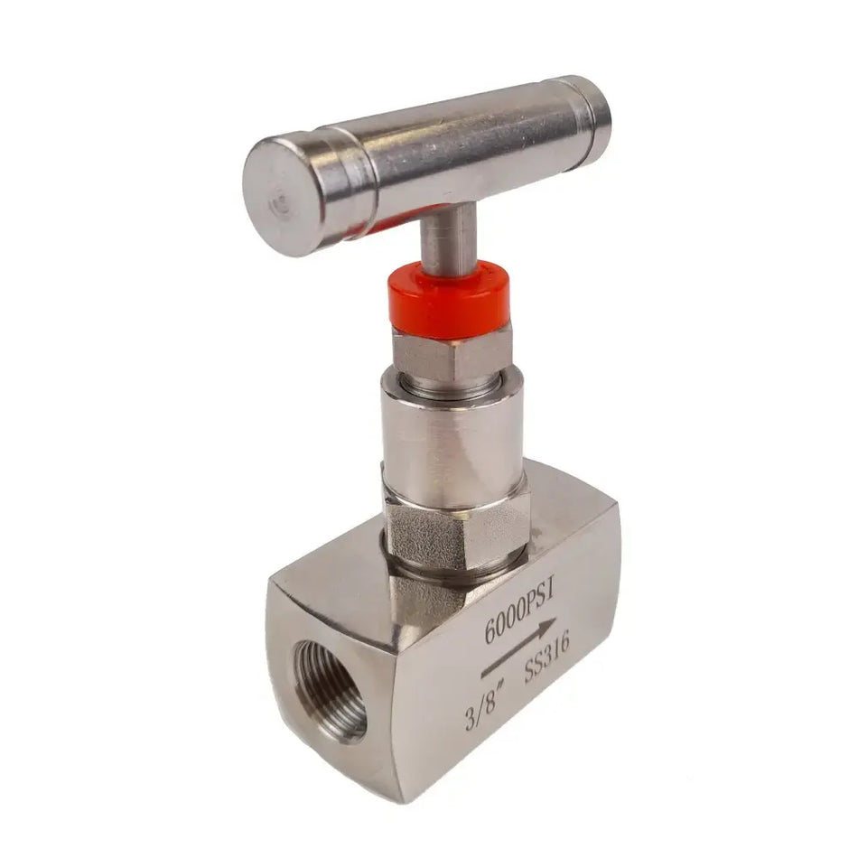 Ketta NVS series stainless steel needle valve with T bar handle and 5 mm bore -20°C to 230°C 408 bar (6000 psi) - all sizes