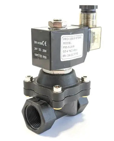 Ketta P55 series Nylon solenoid valve general purpose (normally closed) zero differential 0 to 6 bar - all sizes