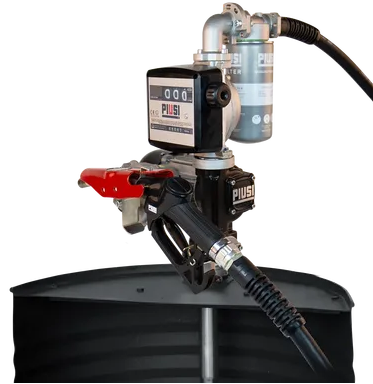 Piusi Panther EX56 230v drum pump kit for petrol and diesel IECEX certified with automatic fuel nozzle 56 lpm