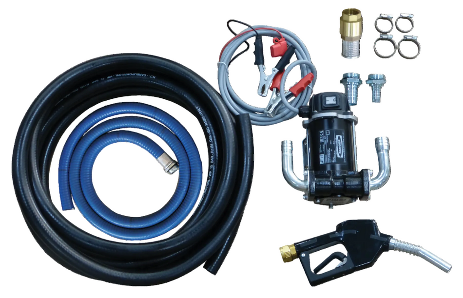 Piusi 3000 diesel pump kit 12v with complete hose kit and automatic fuel nozzle 50 lpm