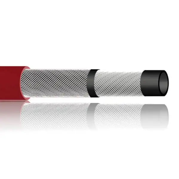 FoxHose RMP 6 mm (1/4 inch) Red multi-purpose hose nitrile rubber -25ºC to 100ºC 20 bar (290 psi)