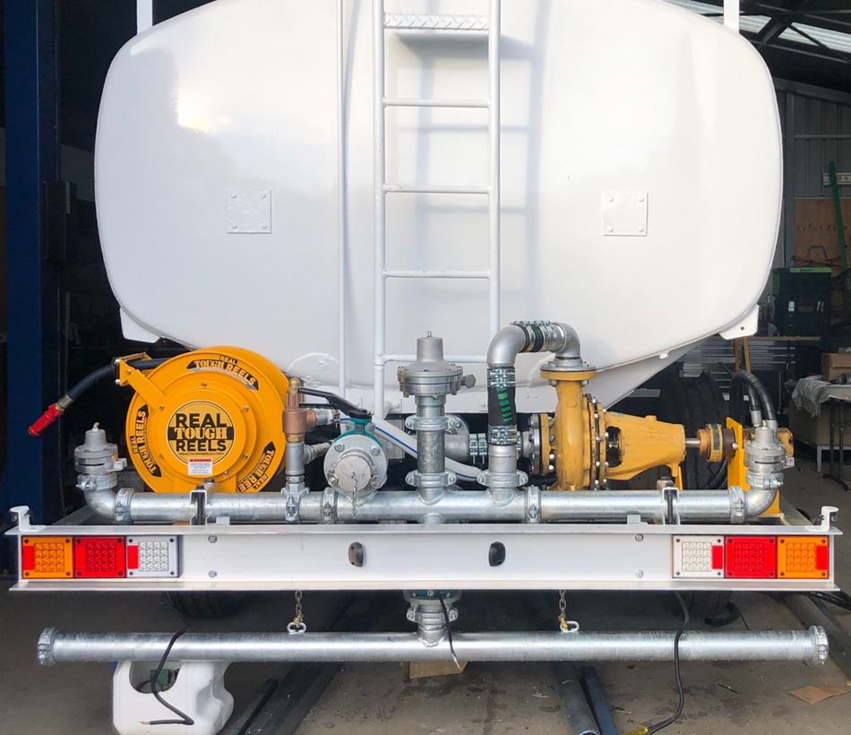 T-Rex SBK080 water truck spray bar kit with 3 x air operated nozzles 2.25 m boom width