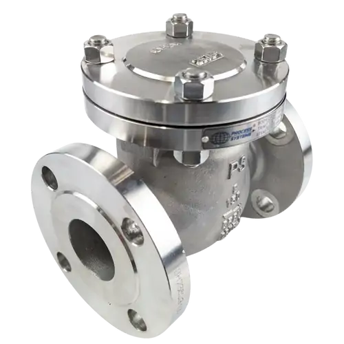 Ketta SCFS series flanged 316 stainless steel swing check valve 20 bar (290 psi) 220°C - all sizes