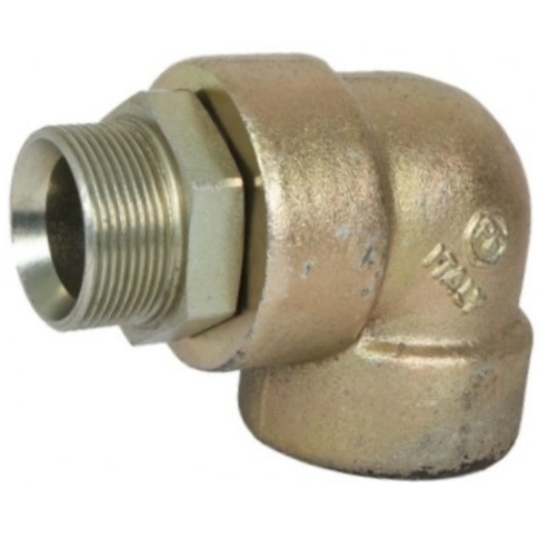 Sauro Rossi swivel joint elbow 2 inch BSP (M to F) steel 180 bar (2610 psi)