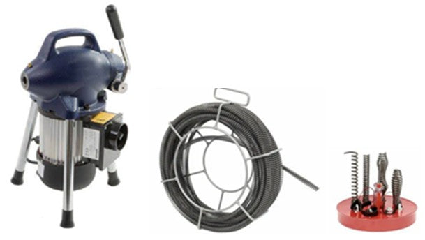 Ketta GQ-75 professional electric indoor drain cleaning machine 390 watt 230v for pipes 20 to 100 mm diameter