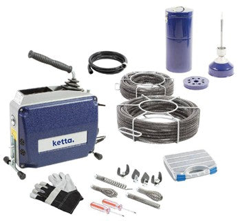 Ketta D-150 electric drain cleaning machine 570 watt 230v for pipes 20 to 150 mm diameter