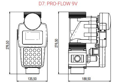 Green ProFlow automatic batch meter control system 2 inch BSP(M) 500 lpm 12 bar (174 psi)