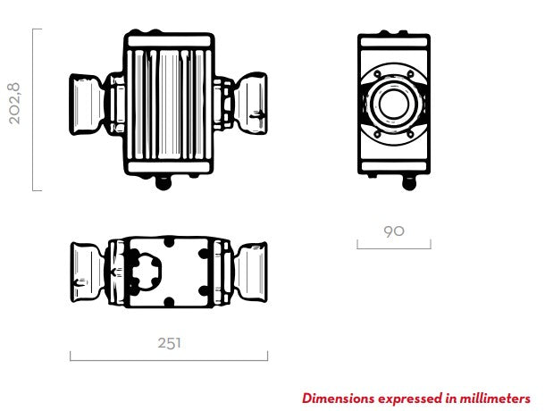 Piusi K700 Pulsar oval gear flow meter (without display) 50 mm 2 inch BSP(F) 30 bar (435 psi) 220 lpm