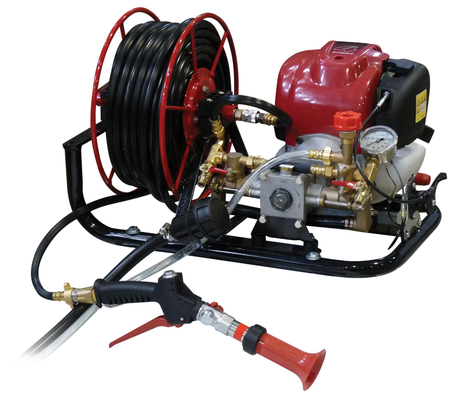 Ketta Spray Marshal Honda GX35 spray pump kit with 30 m hose reel and pistol 12 lpm 25 bar (363 psi)