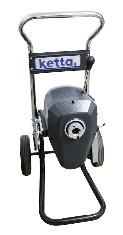 Ketta K-200-1A electric drain cleaning machine 1100 watt 230v for pipes 50 to 200 mm diameter