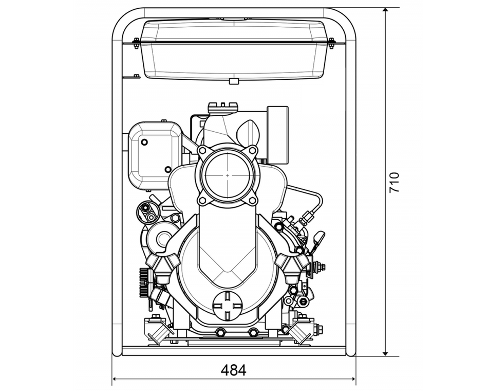 Yanmar diesel YDP30TN-E3 80 mm 3 inch BSP(M) full trash pump L70N 7.0 hp diesel (electric start) 1150 lpm 27 m head