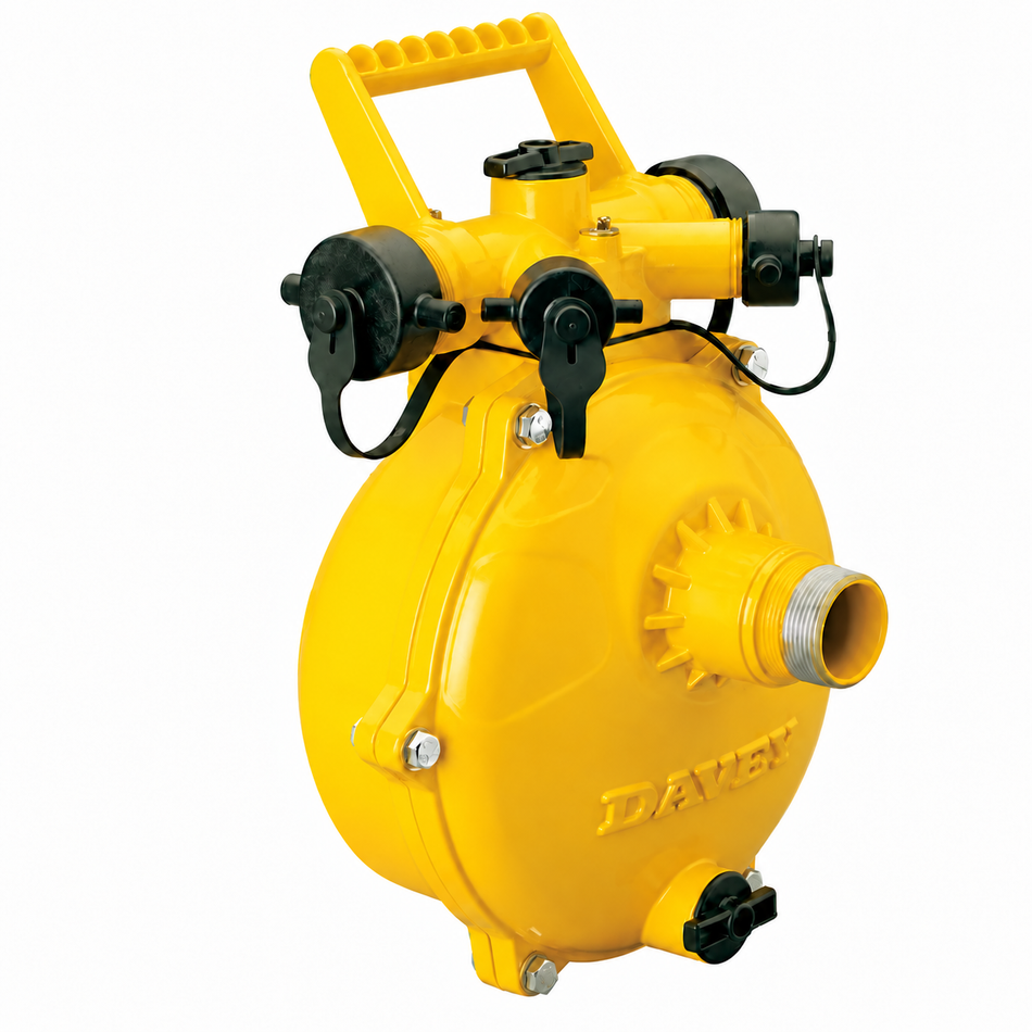 Davey Firefighter 5158C Bolt-N-Go yellow single impeller wet end pump (suits Davey 5155H etc) 415 lpm 65 m head