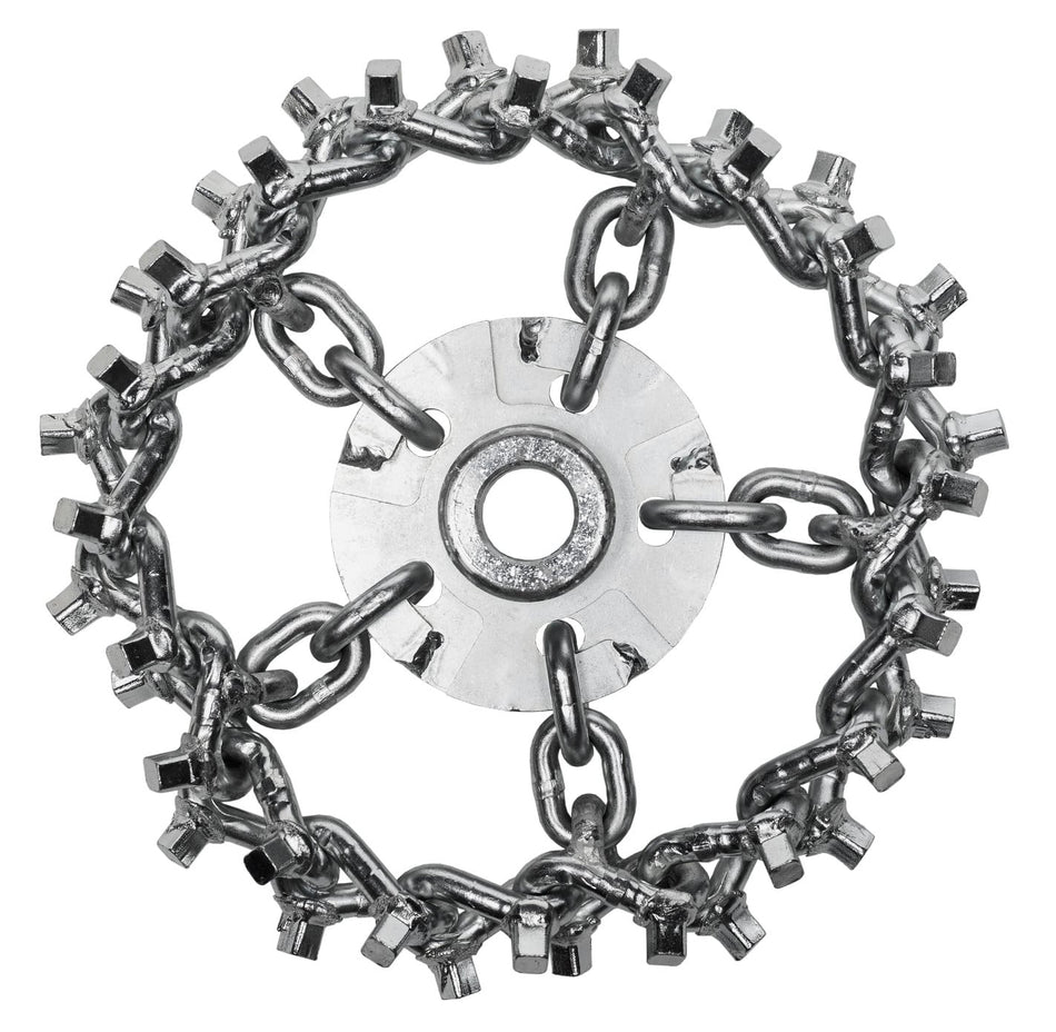 Picote Tornado Cyclone chain (18 mm shaft) for hard deposits in cast iron pipes etc - all sizes