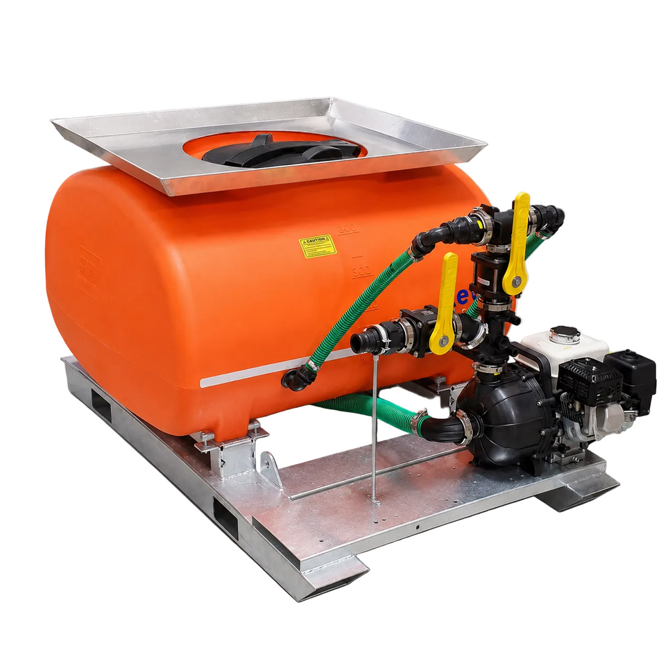 Ketta HD800 series Hydro-seeder 800 litre with galv skid frame Pacer 2 inch pump Honda GX200 5.5 hp and twin bypass tank agitation system