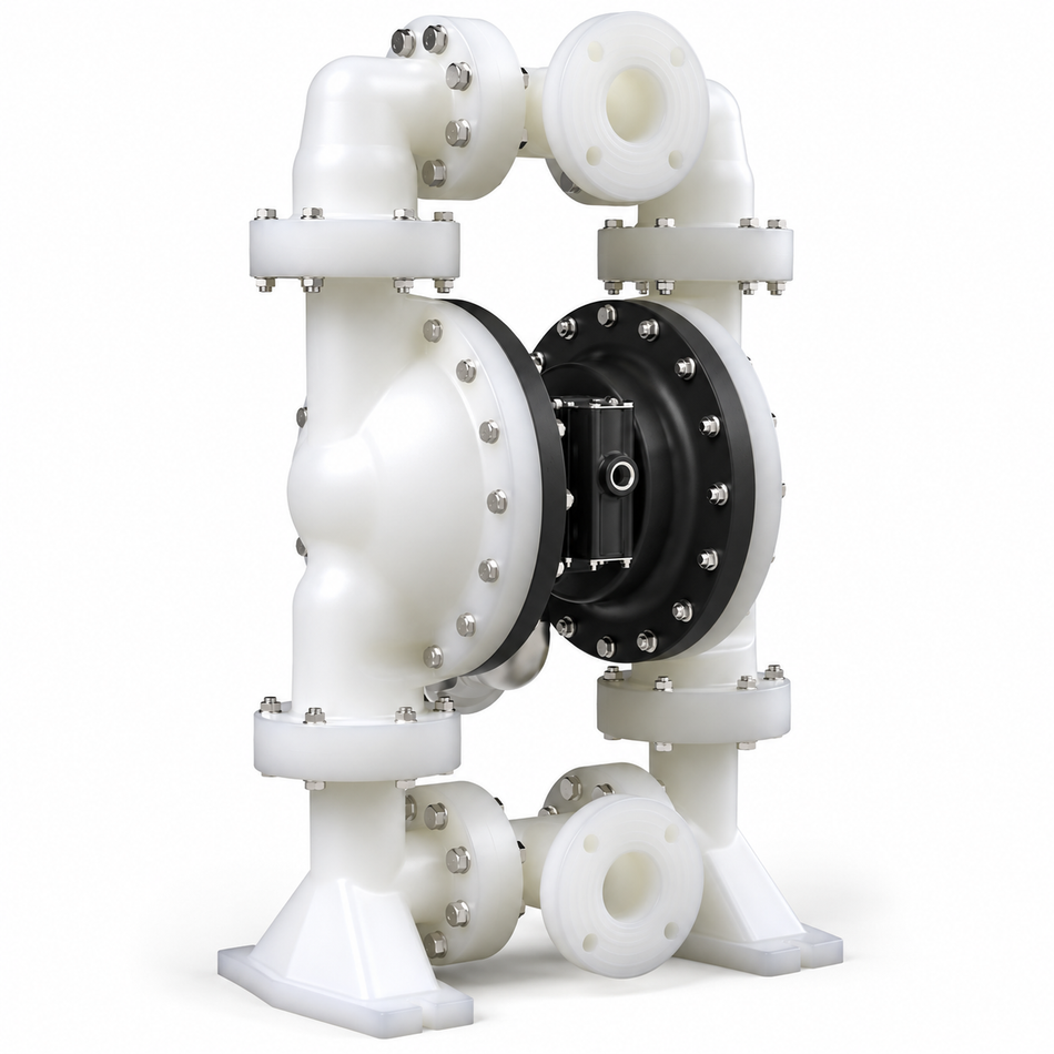 Ketta GD30P 80 mm (3 inch) ANSI Polypropylene air diaphragm pump 1079 lpm 8.3 bar (120 psi) - all options