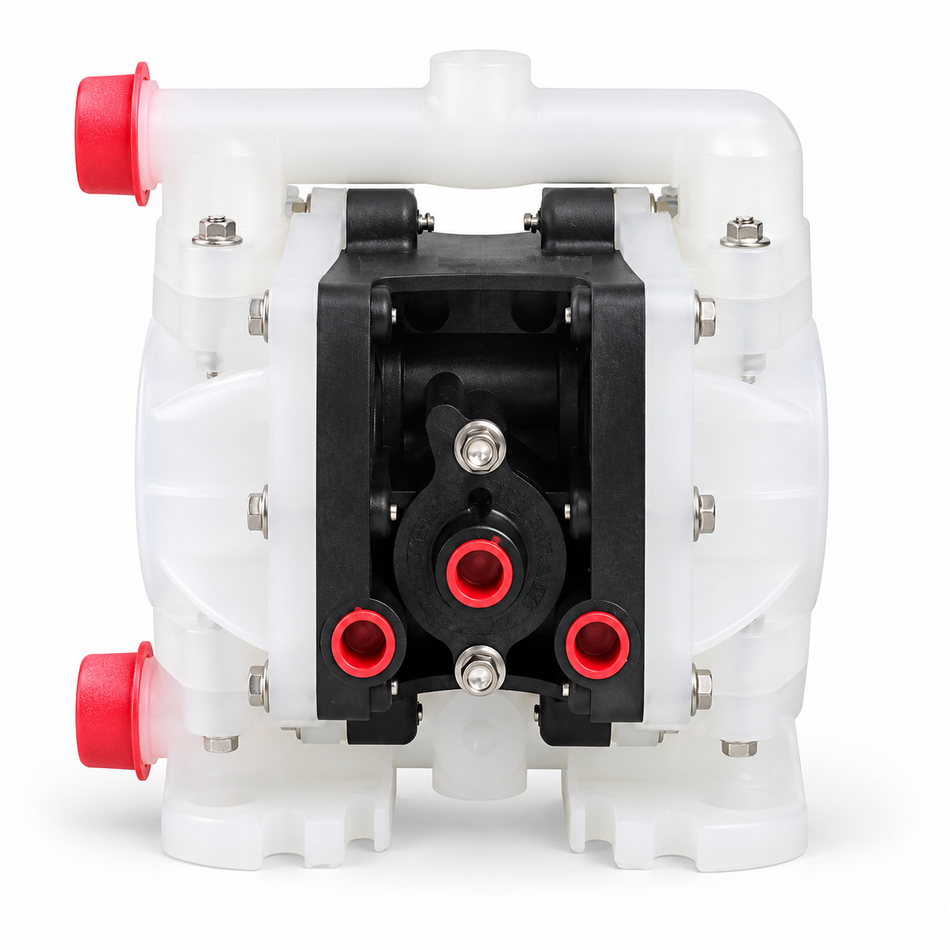 Ketta GD01 6 mm 1/4 inch BSP poly air operated diaphragm pump 20 lpm 8.6 bar (125 psi) - all options