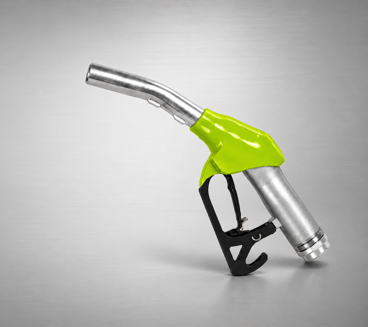 Fuel dispensing nozzle with Condor green housing