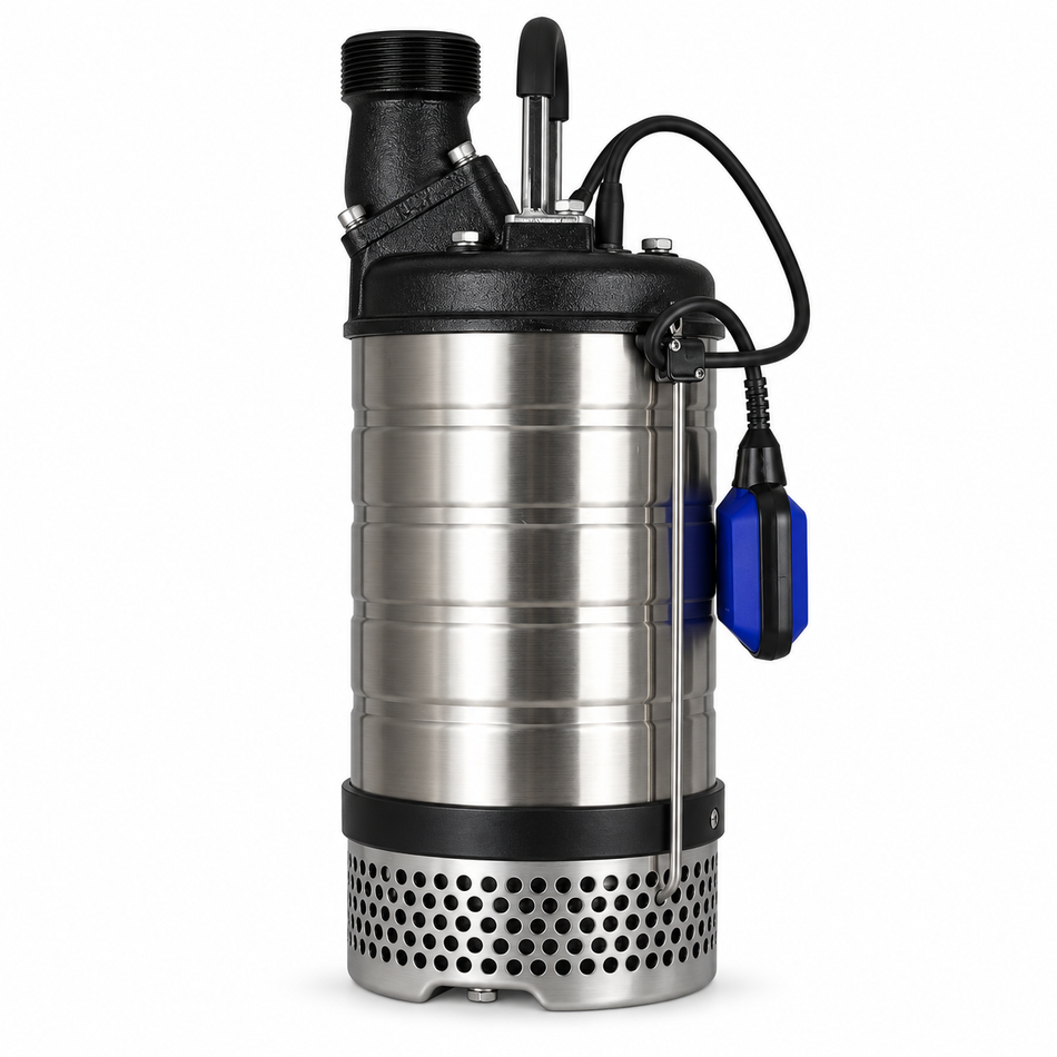 Ketta DrainKing KSM31.5 submersible pump 80 mm (3 inch) with optional float switch 230v 1.5 kW (2 hp) 700 lpm 14 m head