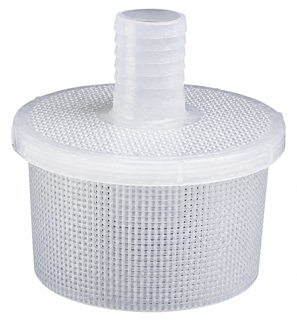 Arag 302 series poly foot strainer with hose tail