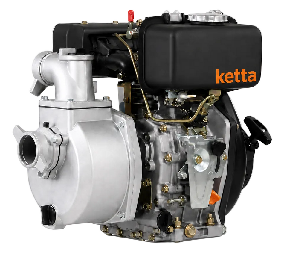 Ketta SG 50 mm 2 inch BSP(M) water pump HL178FA 6.0 hp diesel 556 lpm 34 m head