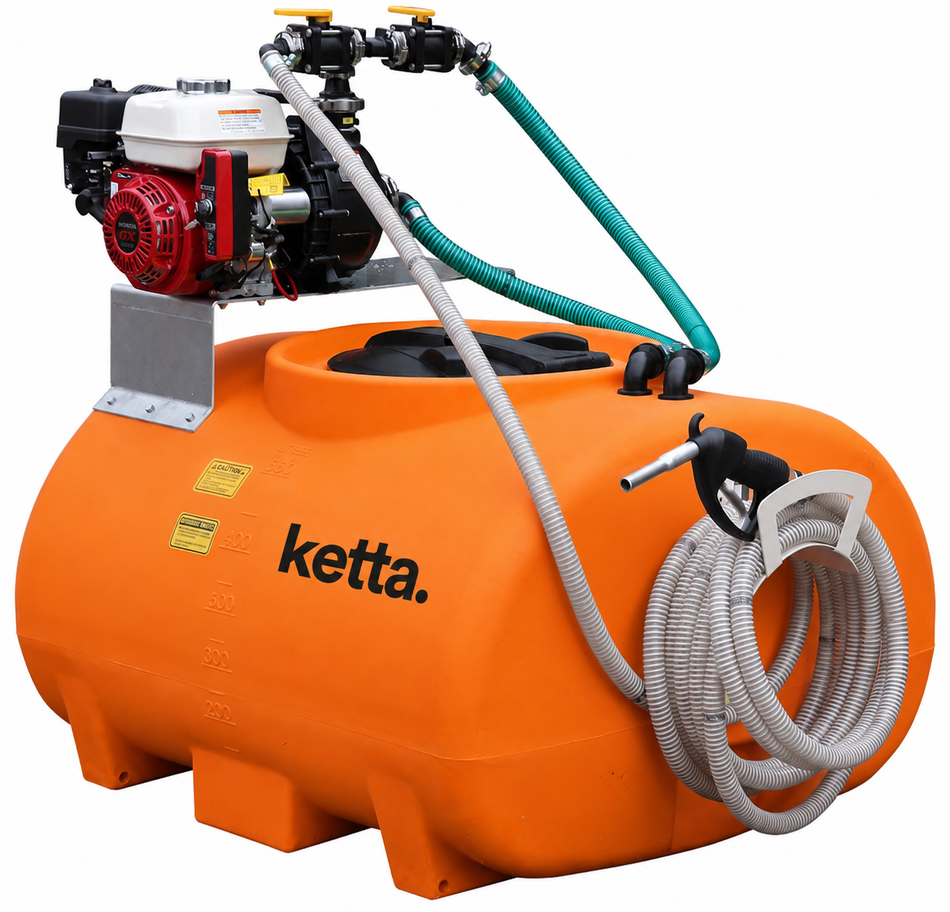 Ketta 20.7772 600 litre liquid mixing and dispensing system Honda pump 10 m hose and nozzle