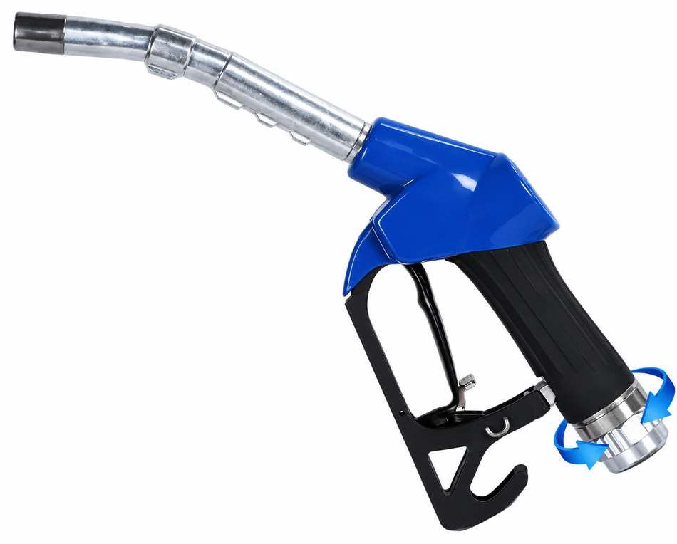 ZYQ automatic diesel fuel nozzle including 1 inch BSP(F) inlet swivel 60 to 120 lpm - all types