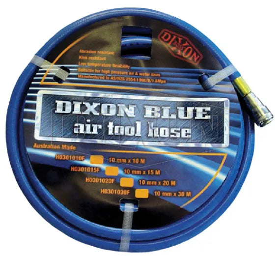 Dixon Blue air tool hose assembly 10 mm (3/8 inch) with Nitto compatible couplings - all lengths