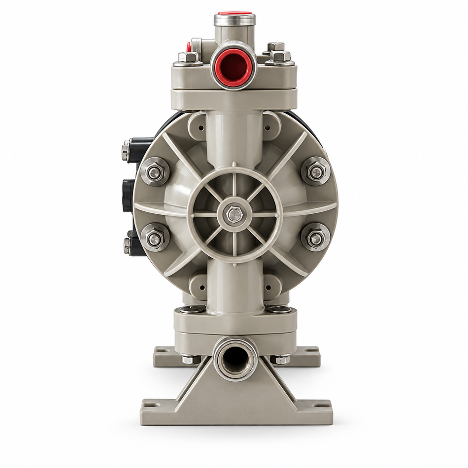 Ketta GA05 Series 13 mm 1/2 inch NPT(F) poly air operated diaphragm pump 49 lpm 6.9 bar (100 psi) - all options