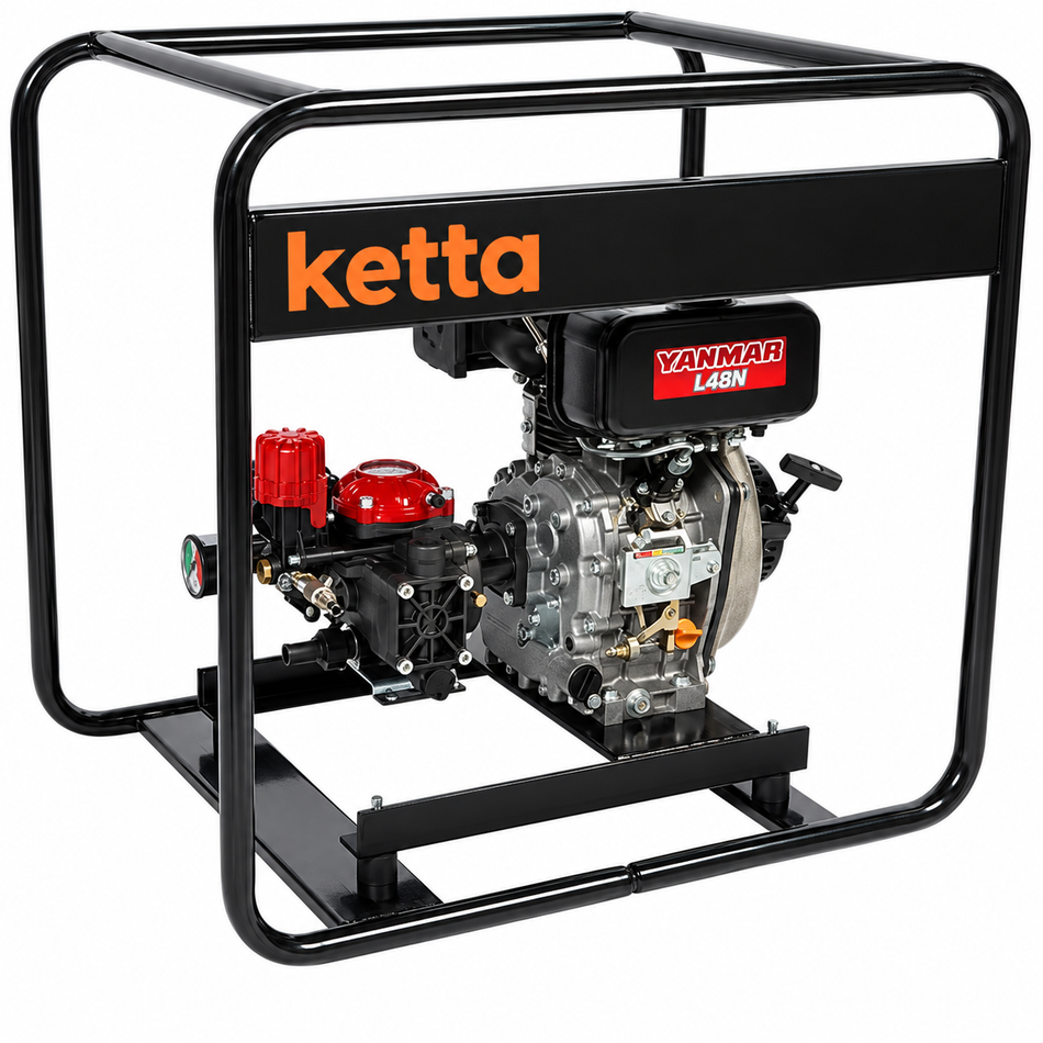 Annovi Reverberi AR252 diaphragm pump Yanmar diesel L48N 4.7 hp 25 lpm 25 bar (362 psi)