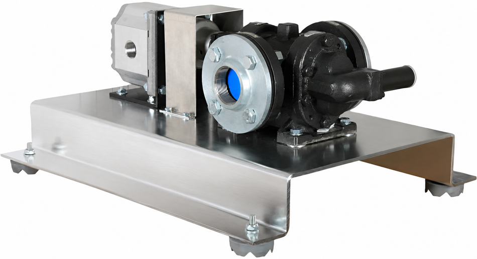 RotoFluid FTRB series hydraulic driven cast iron gear pump rated @ 1440 rpm 10 bar (145 psi)