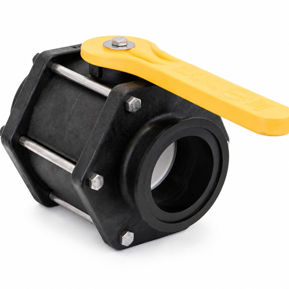 Banjo MV300CF 80 mm (3 inch) full port flanged ball valve, bolted design