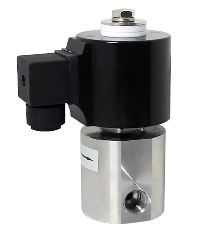 Ketta RJV series high pressure solenoid valve BSP(F) stainless steel PTFE seals 250 bar (3600 psi) - all sizes
