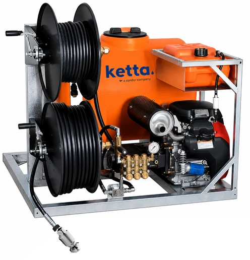 Ketta DrainTracer Van Mount VM series compact drain cleaner kit 1050 x 1105 x 1040 mm (L x W x H)